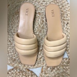 VICI nude sandals